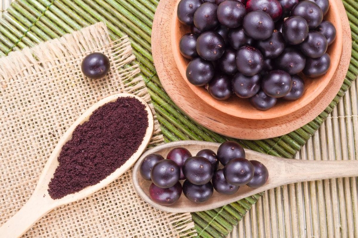 Frutos de açaí e polpa de açaí