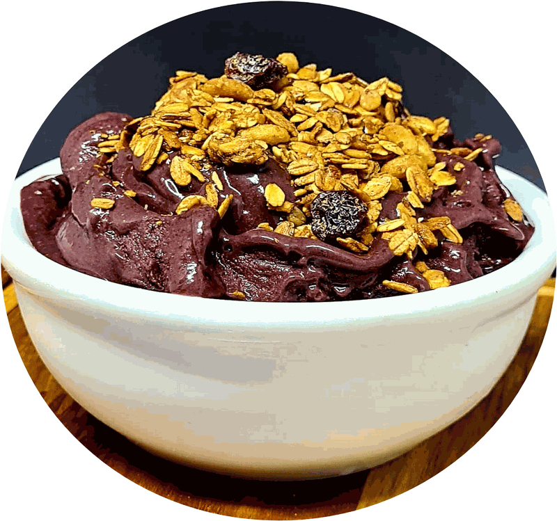 Bowl de creme de açaí Triboo com granola